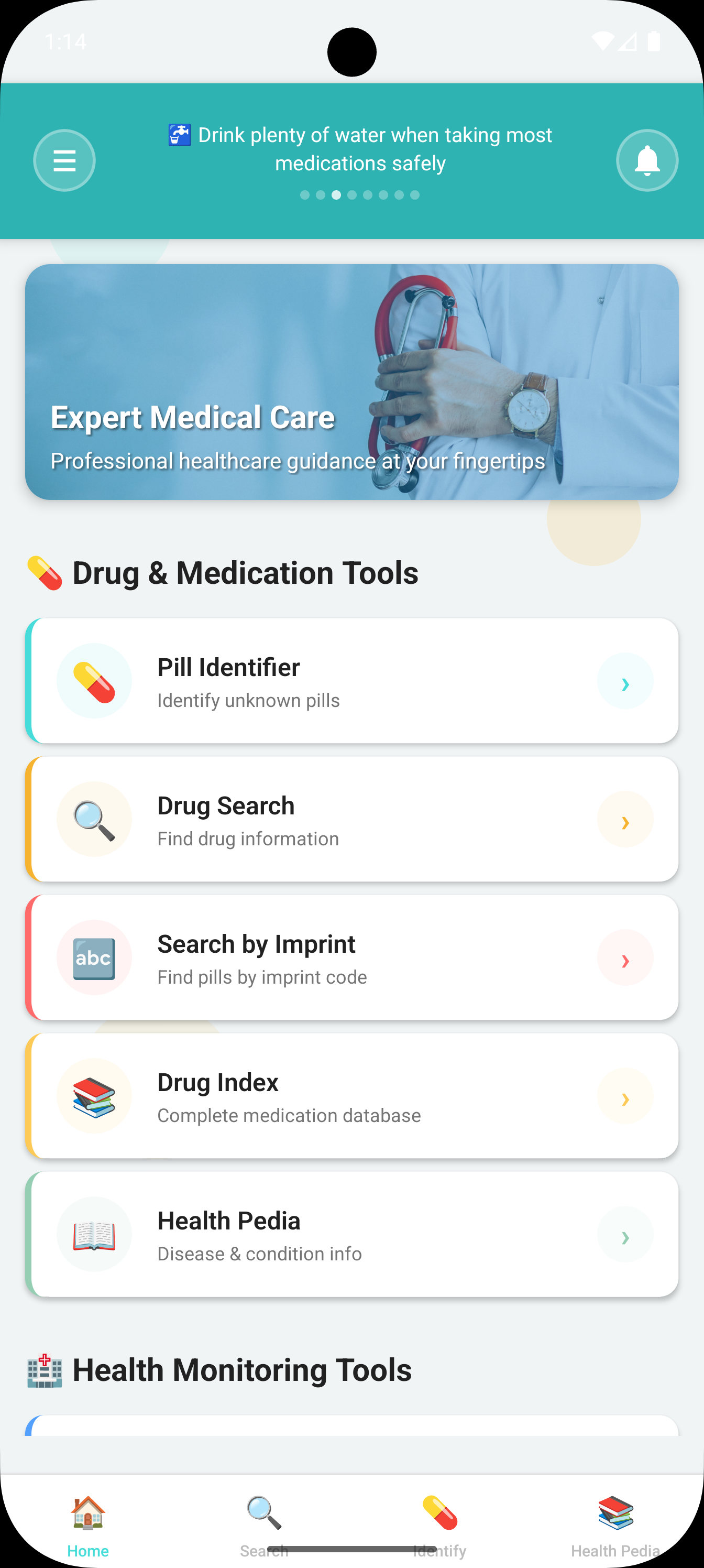 Pill Identifier & Drug Details App Screenshot